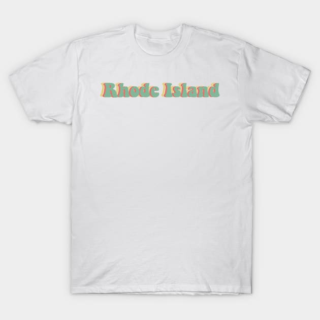 Rhode Island 70's T-Shirt by JuliesDesigns